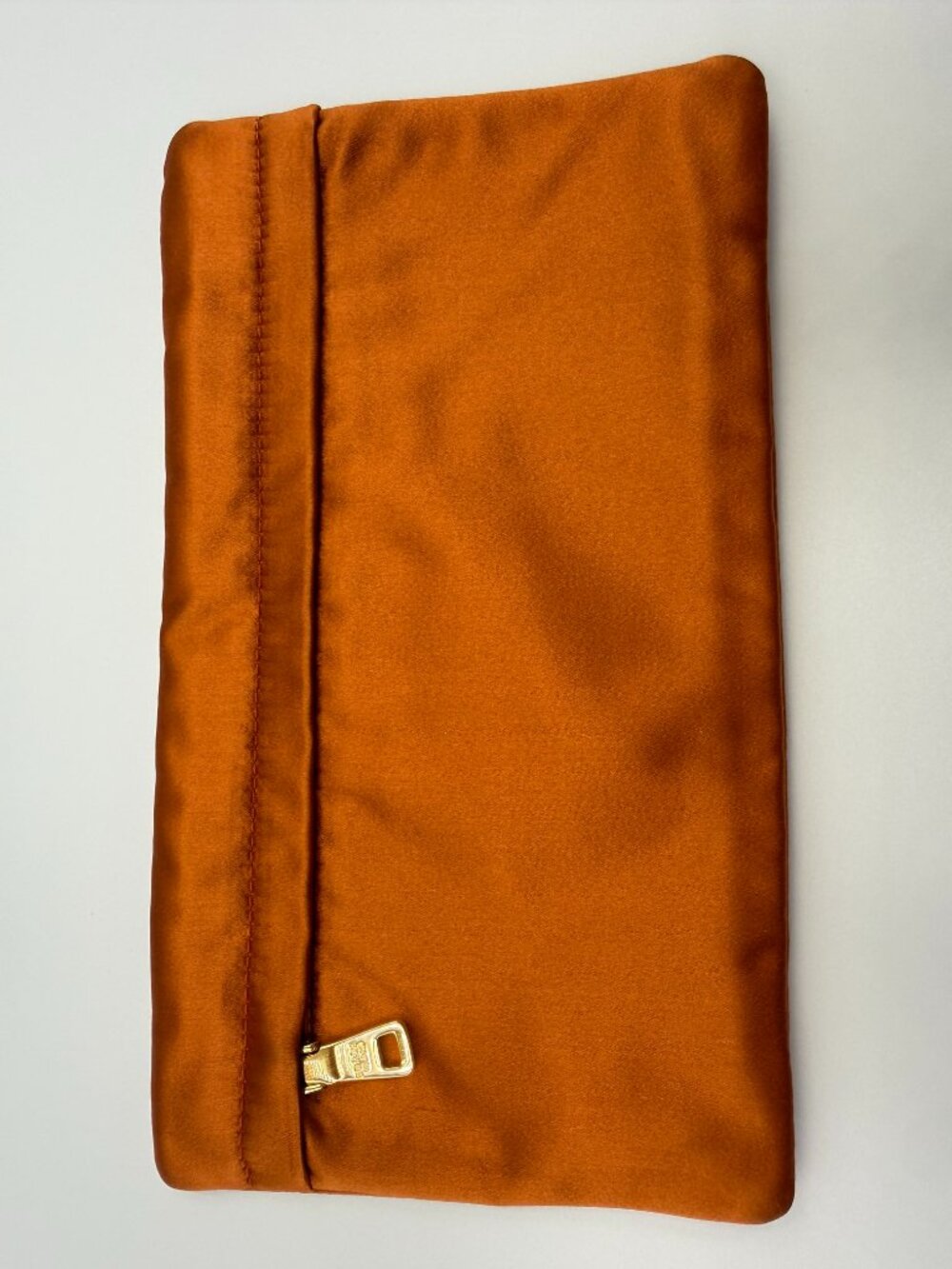 Vintage Prada Raso Satin Zipper Pouch / Clutch, Special Edition, Rare Color